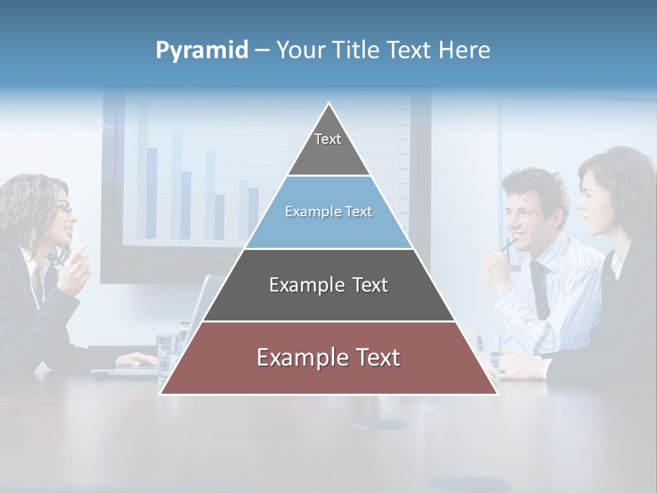 Financial Office Discussing PowerPoint Template