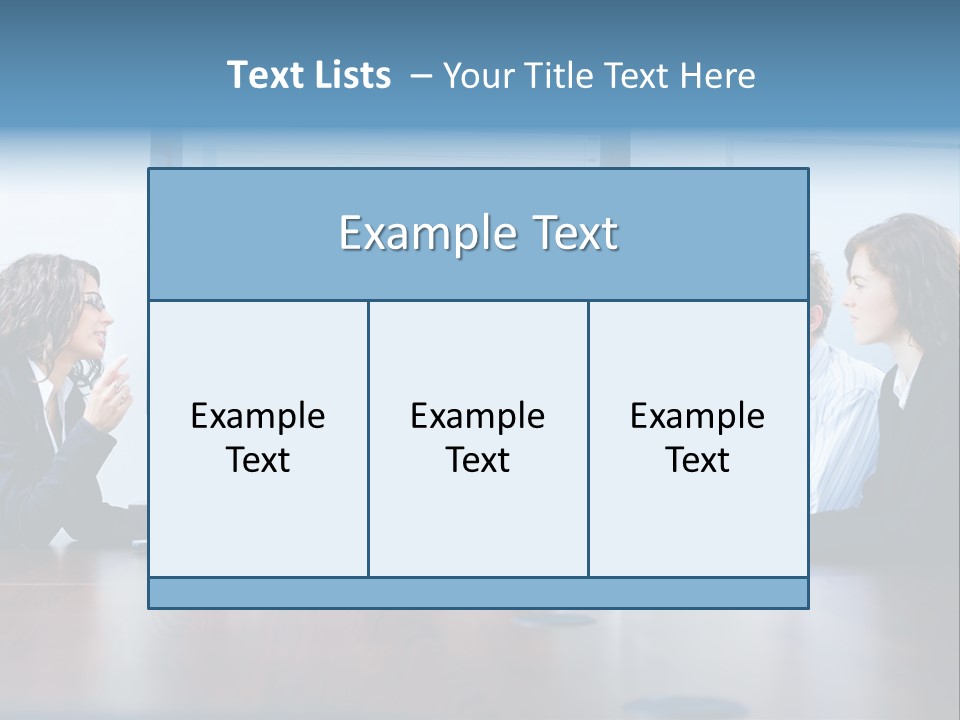 Financial Office Discussing PowerPoint Template