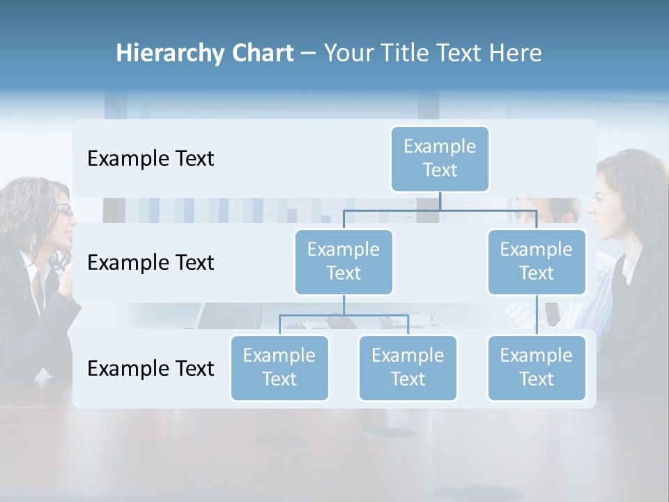 Financial Office Discussing PowerPoint Template