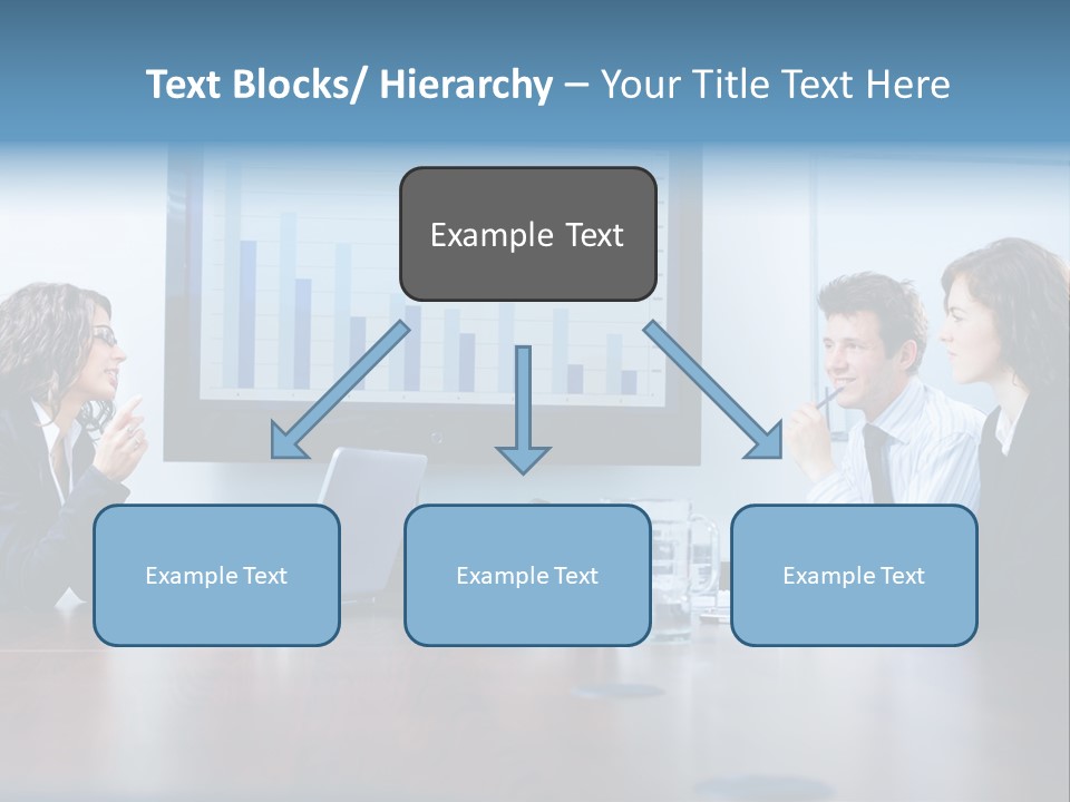 Financial Office Discussing PowerPoint Template