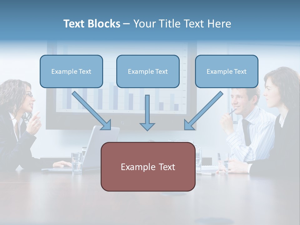 Financial Office Discussing PowerPoint Template