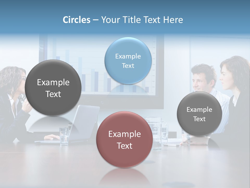 Financial Office Discussing PowerPoint Template