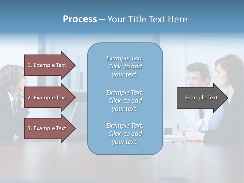 Financial Office Discussing PowerPoint Template