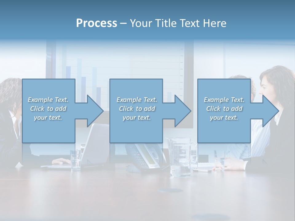 Financial Office Discussing PowerPoint Template