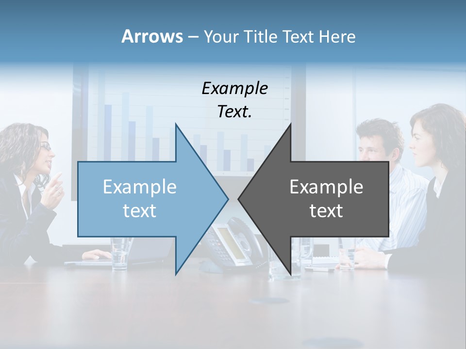 Financial Office Discussing PowerPoint Template