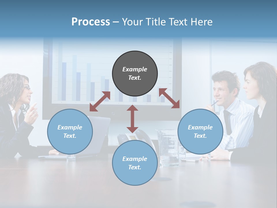 Financial Office Discussing PowerPoint Template