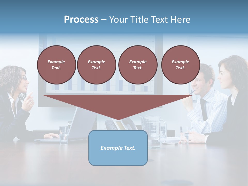 Financial Office Discussing PowerPoint Template