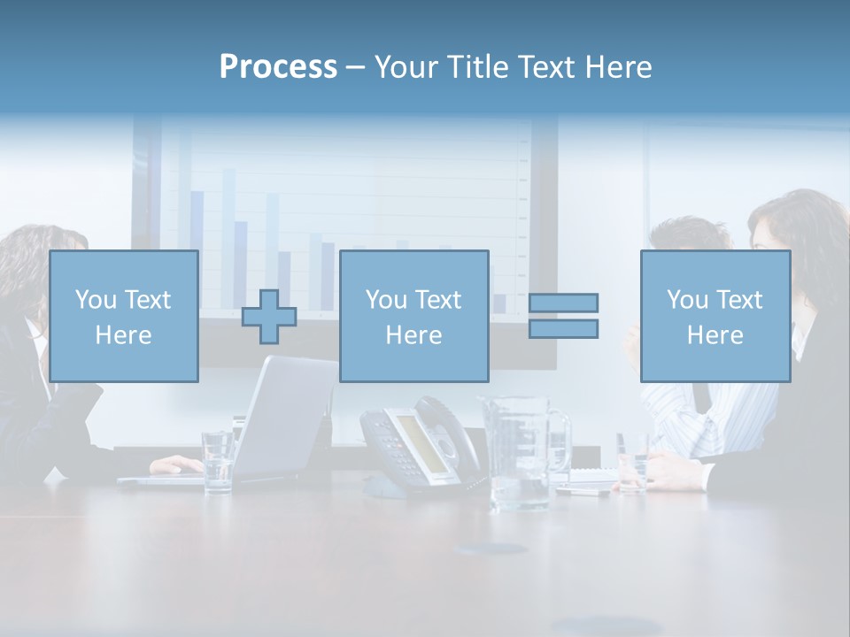 Financial Office Discussing PowerPoint Template