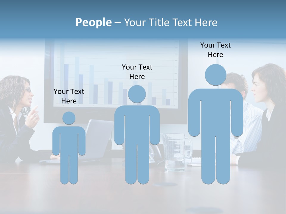 Financial Office Discussing PowerPoint Template
