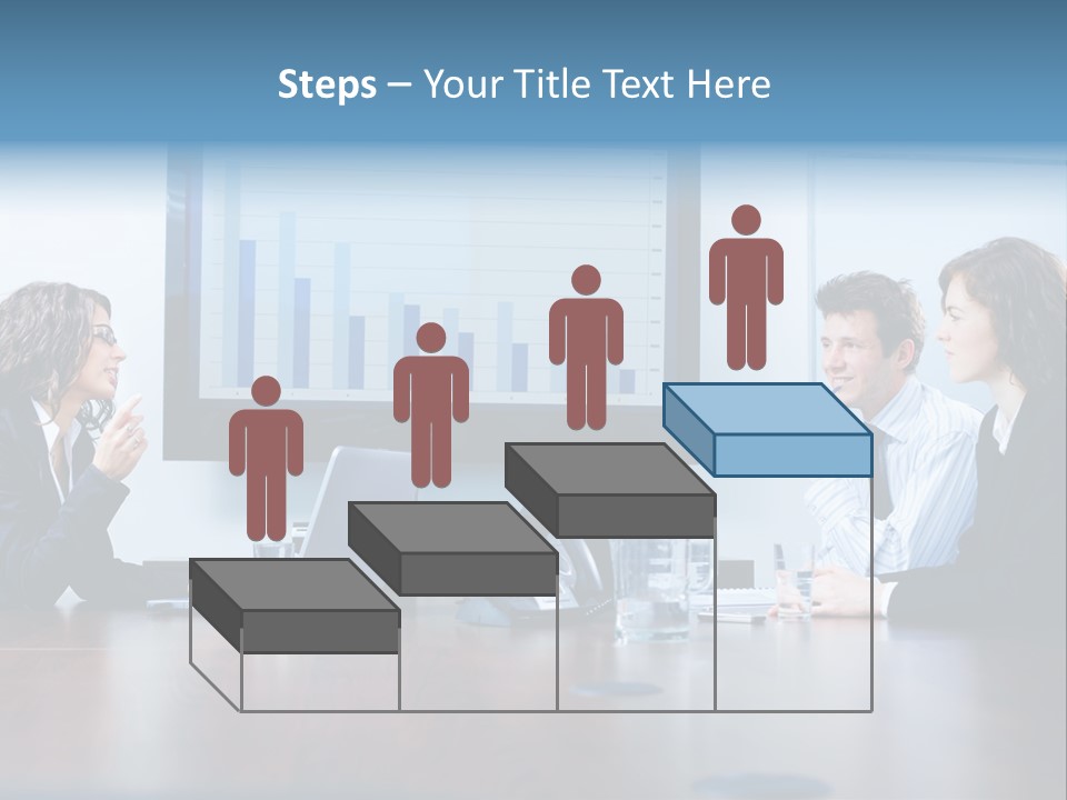 Financial Office Discussing PowerPoint Template