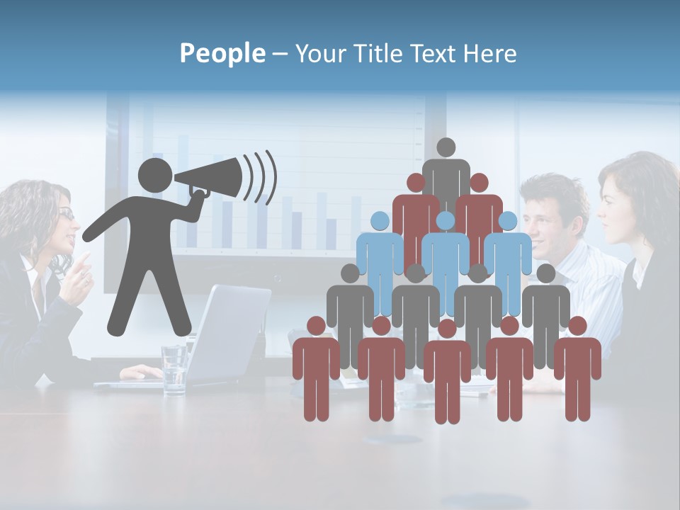 Financial Office Discussing PowerPoint Template