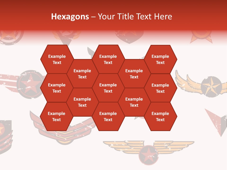 General Emblem Black PowerPoint Template