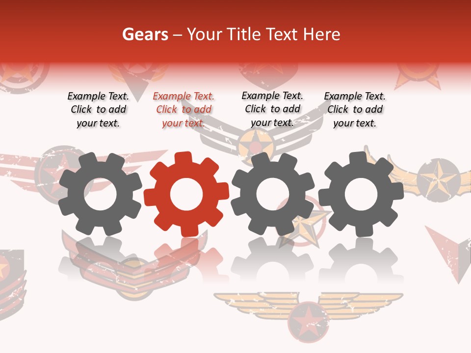 General Emblem Black PowerPoint Template