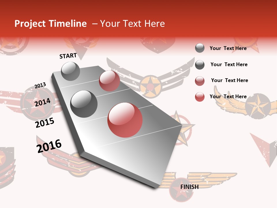 General Emblem Black PowerPoint Template