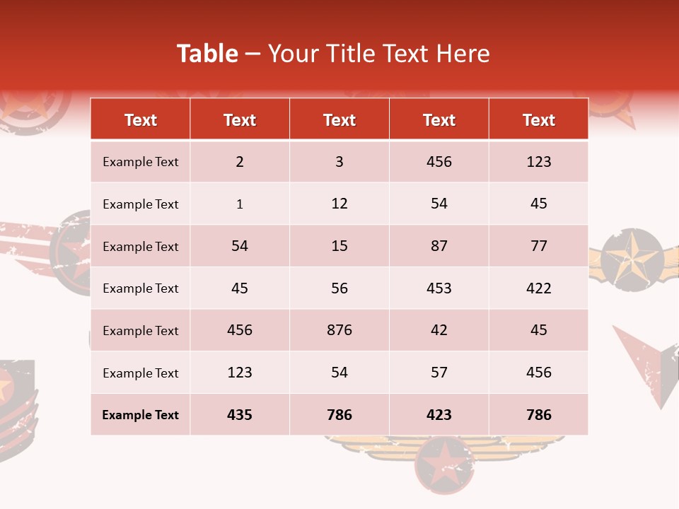 General Emblem Black PowerPoint Template