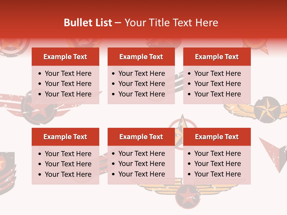 General Emblem Black PowerPoint Template