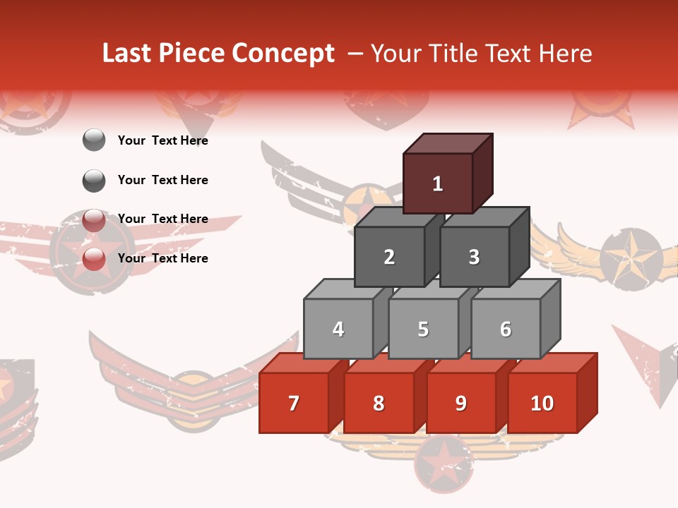 General Emblem Black PowerPoint Template