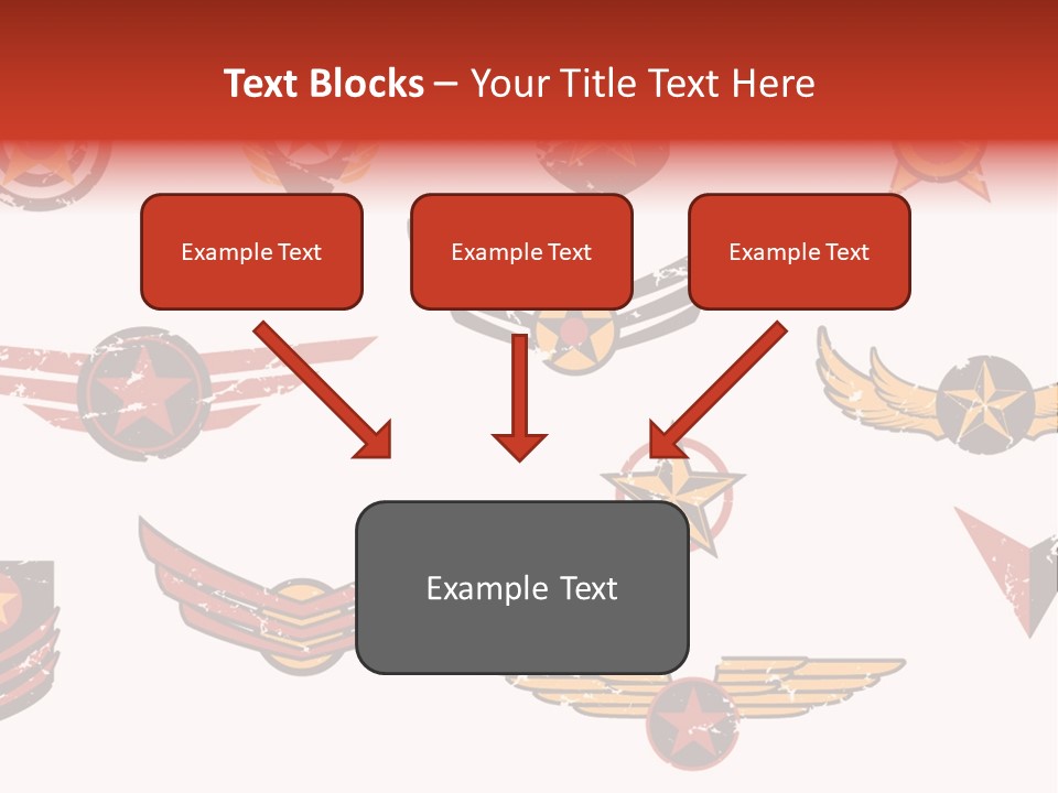 General Emblem Black PowerPoint Template