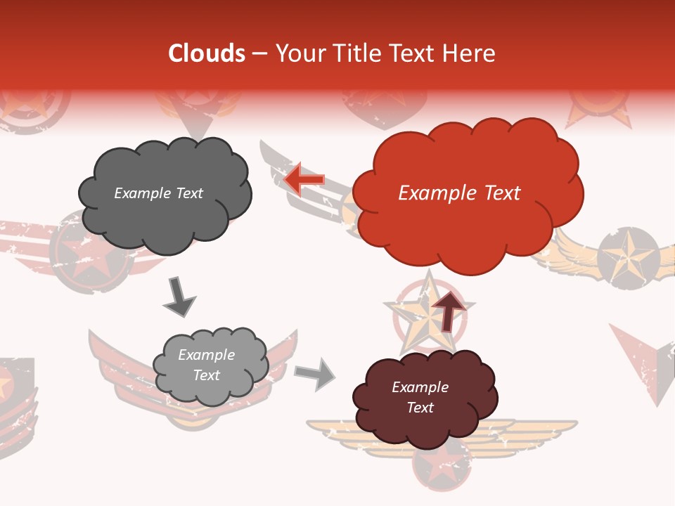 General Emblem Black PowerPoint Template