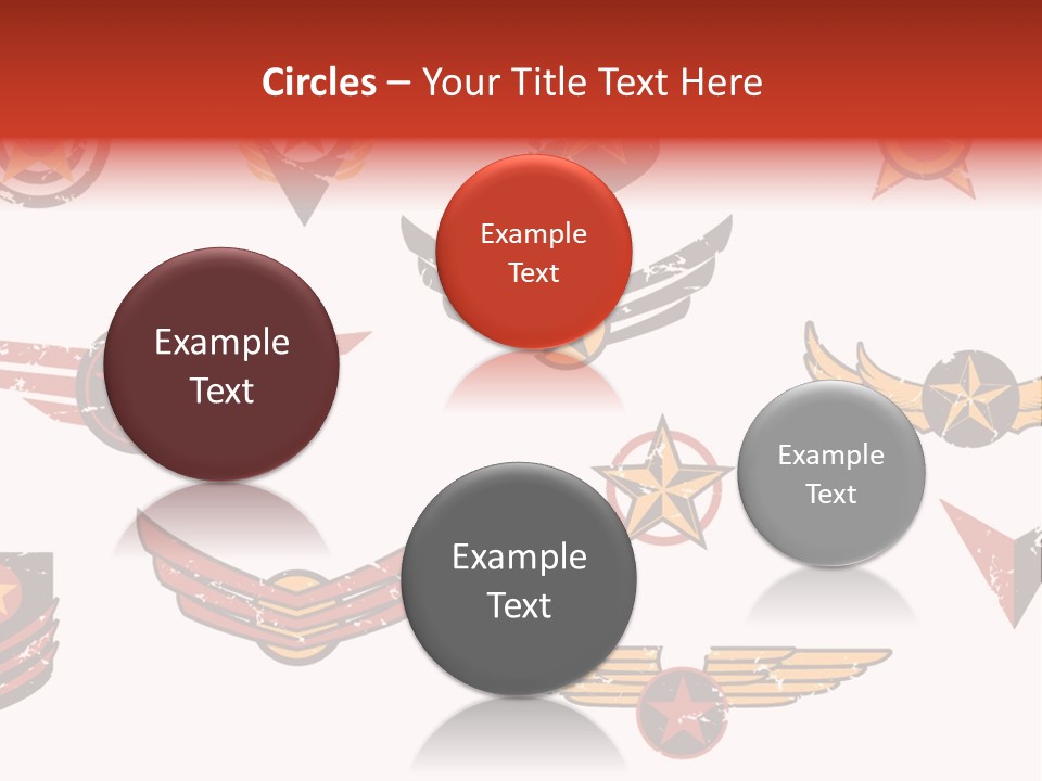 General Emblem Black PowerPoint Template