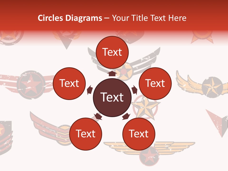 General Emblem Black PowerPoint Template