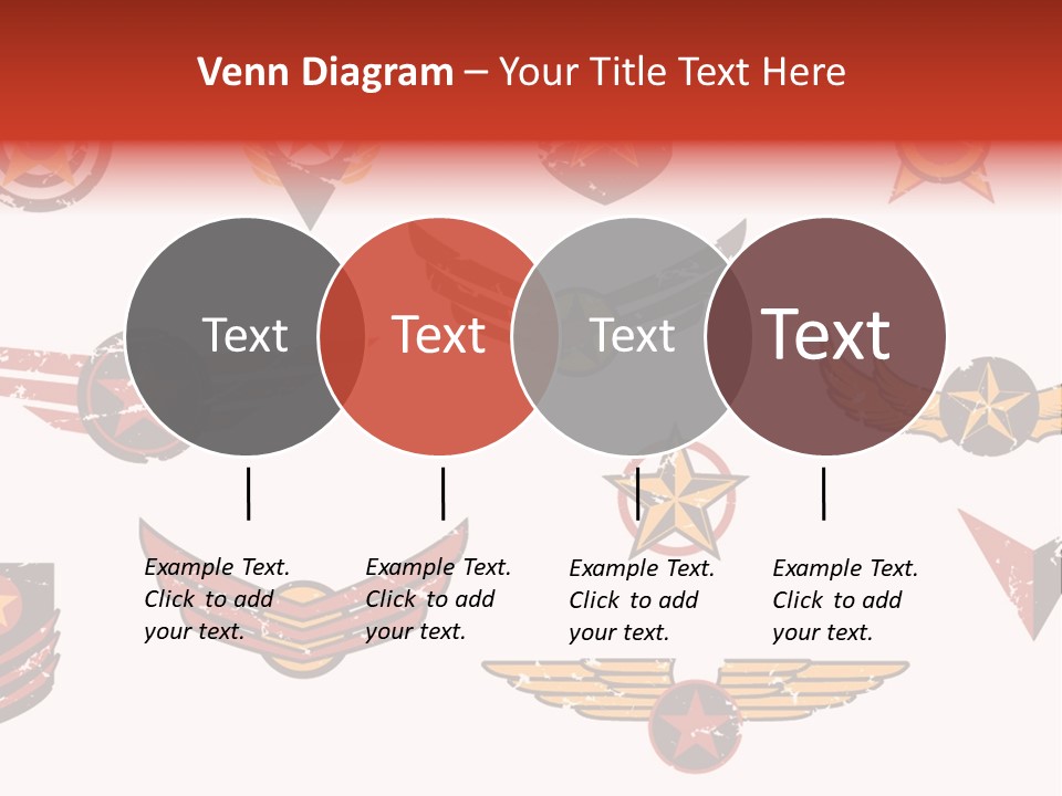 General Emblem Black PowerPoint Template