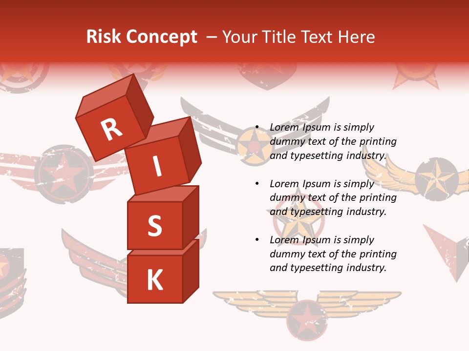 General Emblem Black PowerPoint Template