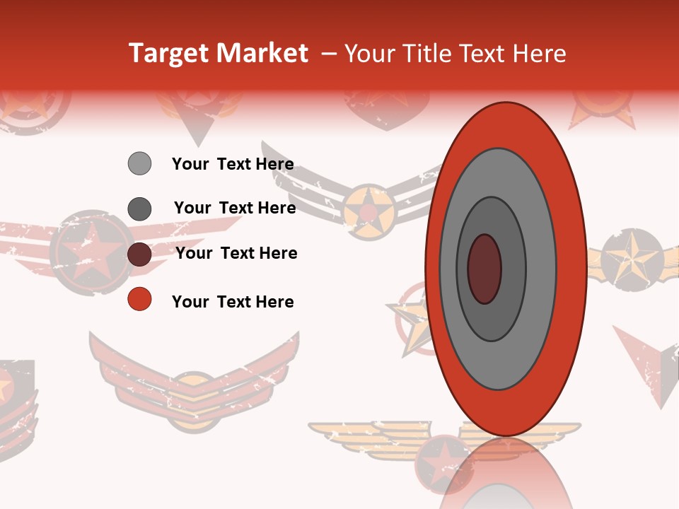 General Emblem Black PowerPoint Template