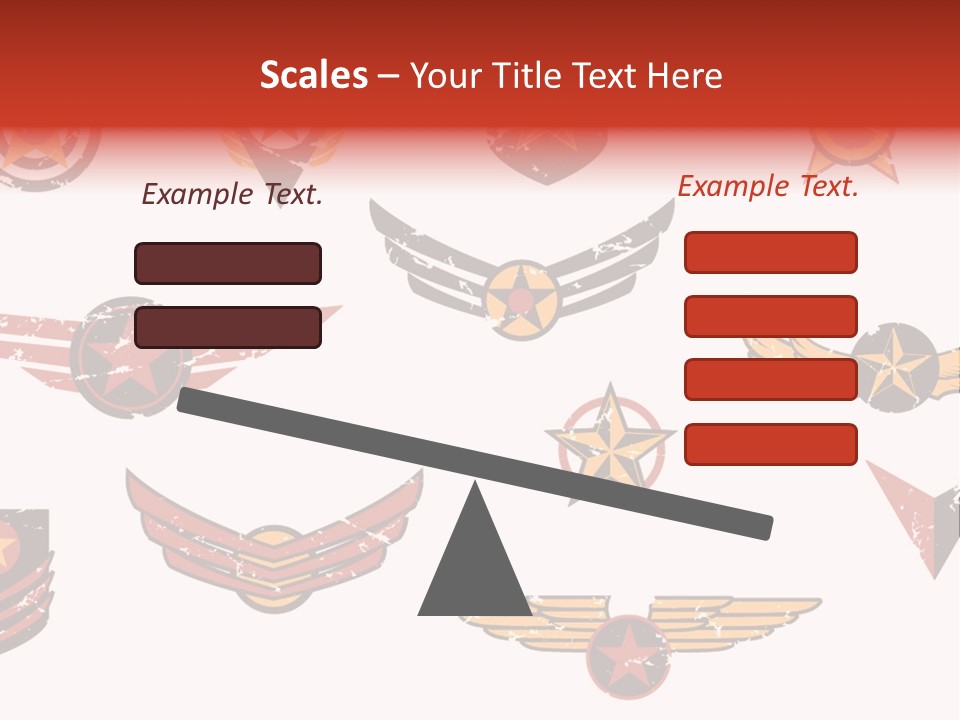 General Emblem Black PowerPoint Template
