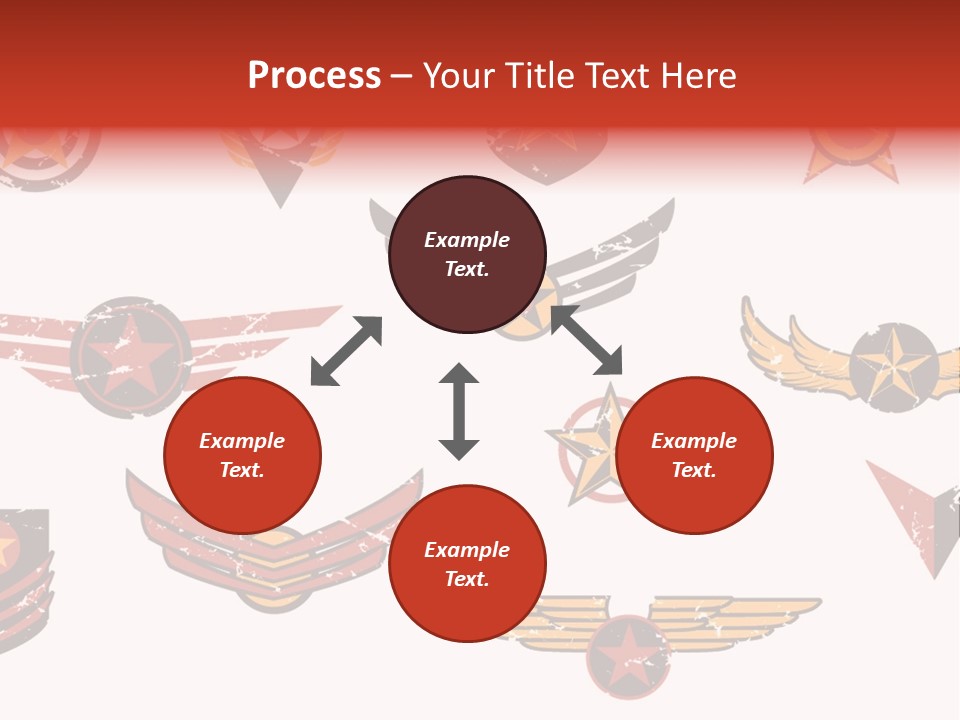 General Emblem Black PowerPoint Template