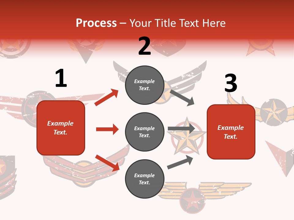 General Emblem Black PowerPoint Template