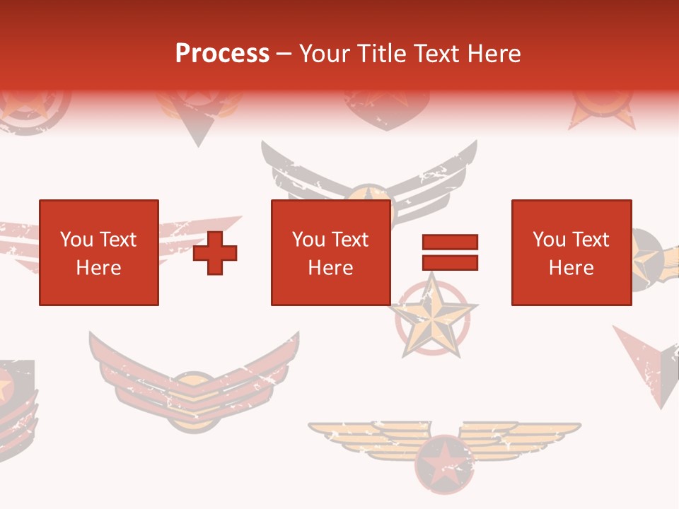 General Emblem Black PowerPoint Template