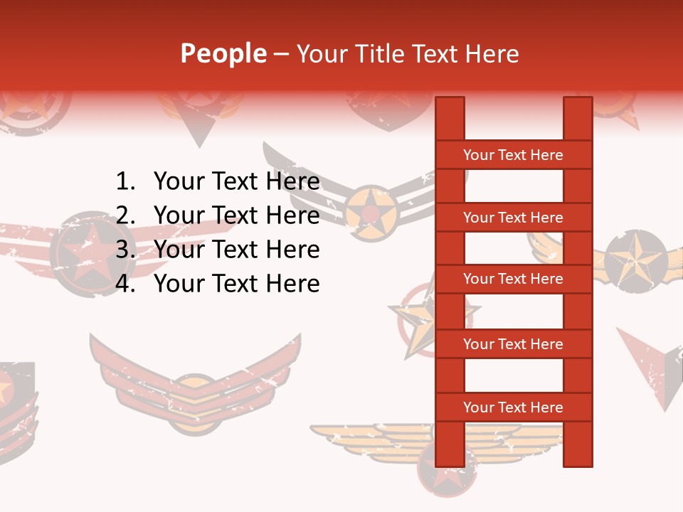 General Emblem Black PowerPoint Template