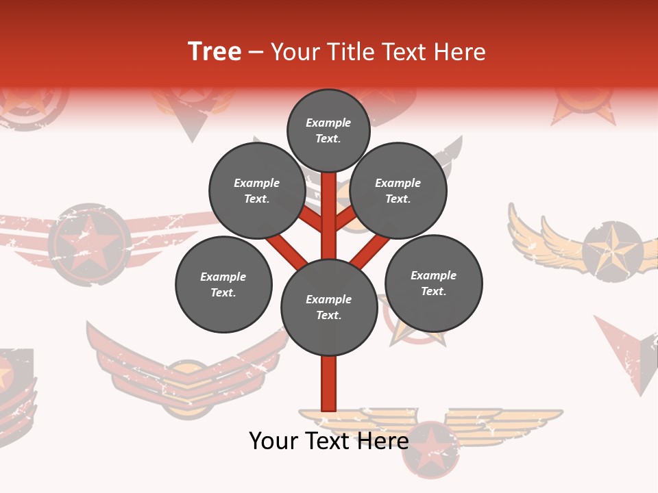 General Emblem Black PowerPoint Template