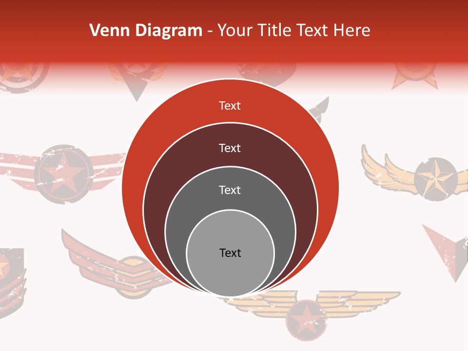 General Emblem Black PowerPoint Template