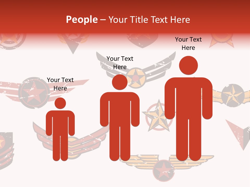 General Emblem Black PowerPoint Template