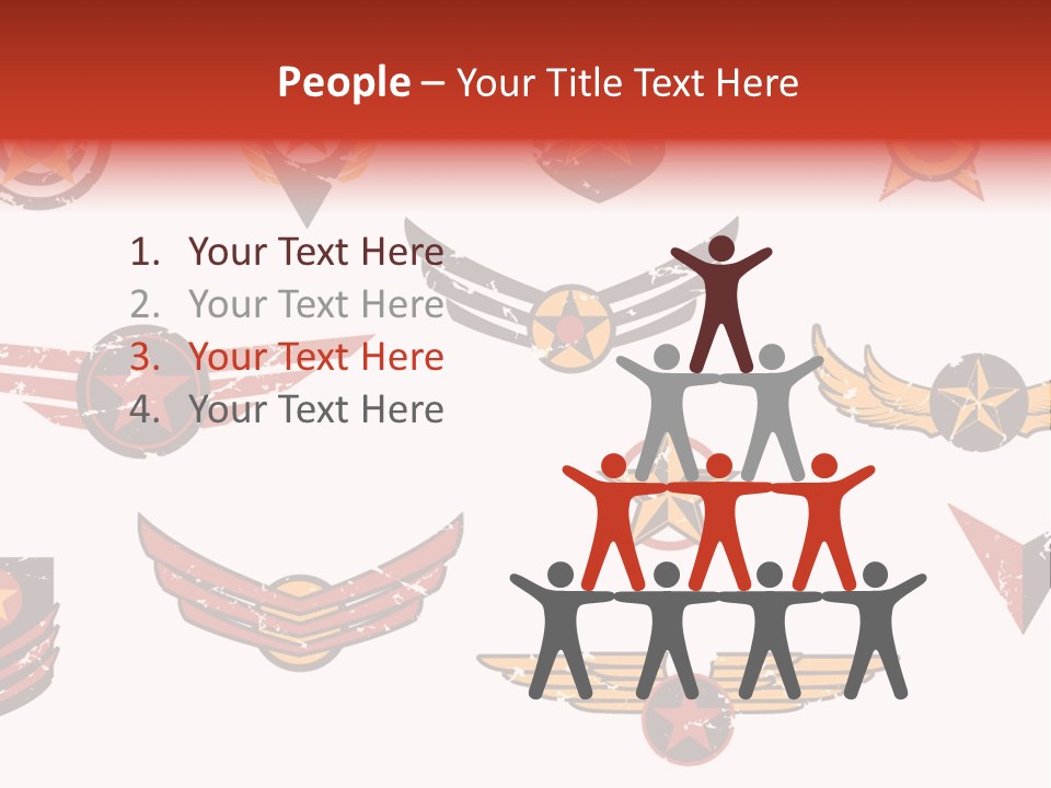 General Emblem Black PowerPoint Template