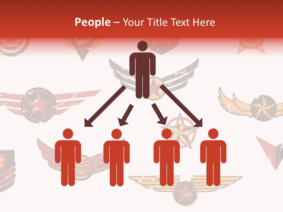 General Emblem Black PowerPoint Template