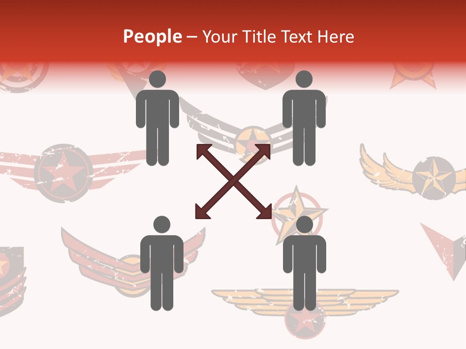 General Emblem Black PowerPoint Template