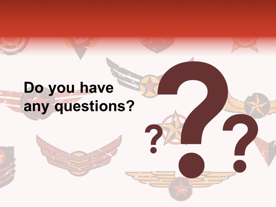 General Emblem Black PowerPoint Template