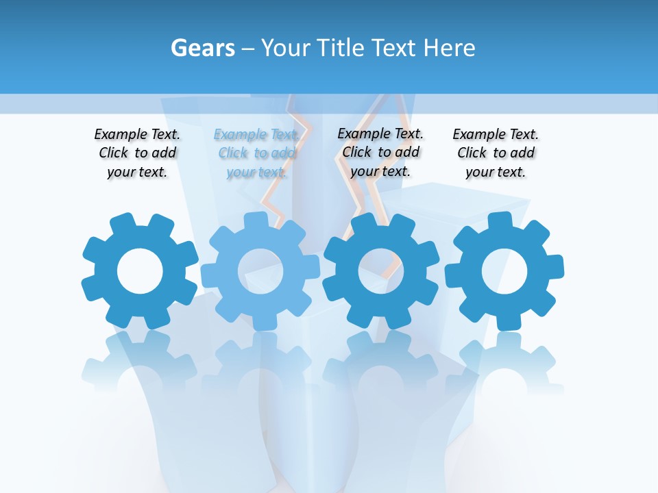 Square Anniversary Card PowerPoint Template