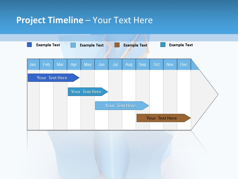Square Anniversary Card PowerPoint Template