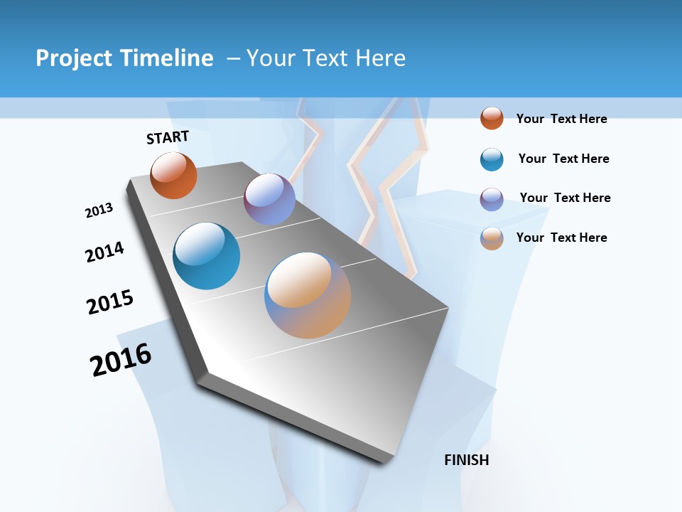 Square Anniversary Card PowerPoint Template