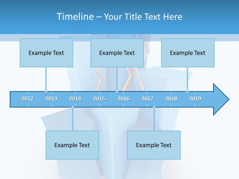 Square Anniversary Card PowerPoint Template