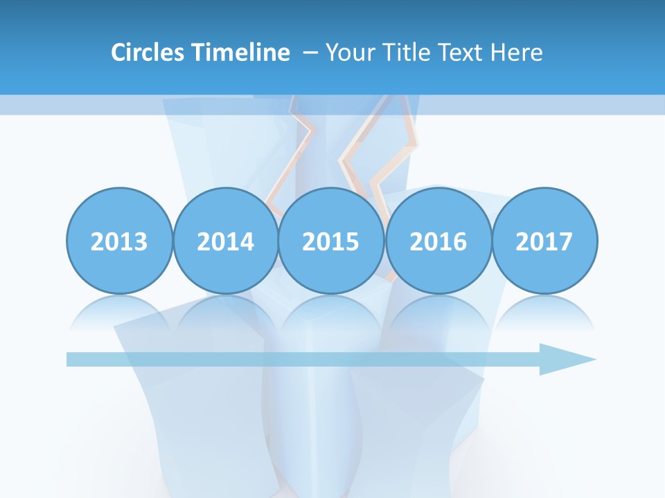 Square Anniversary Card PowerPoint Template