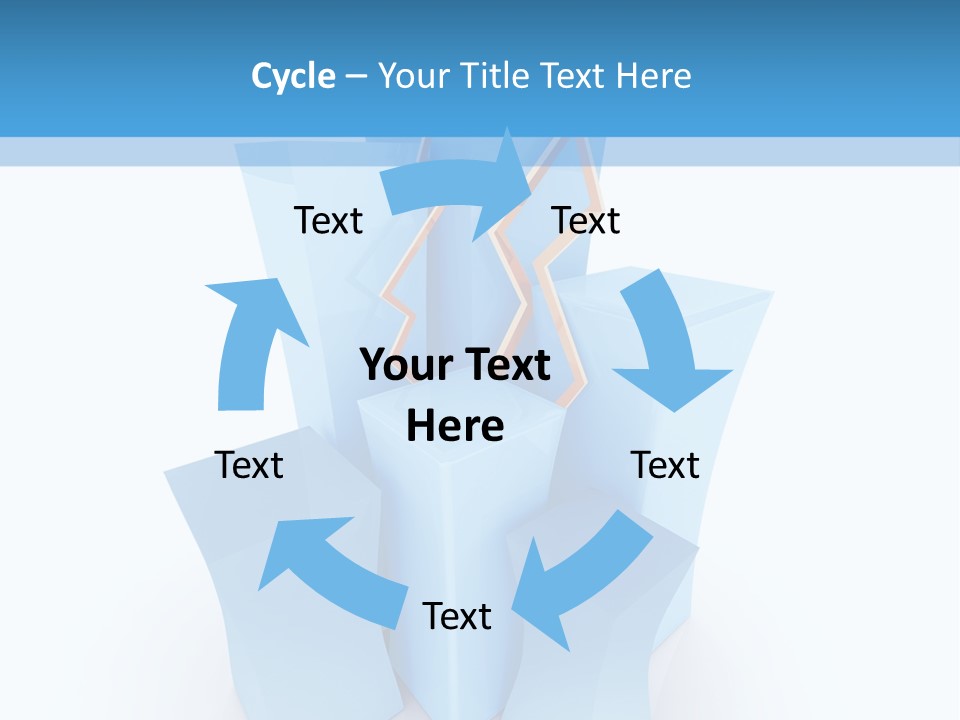 Square Anniversary Card PowerPoint Template