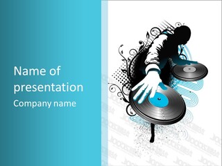 Curve Music Entertainment PowerPoint Template