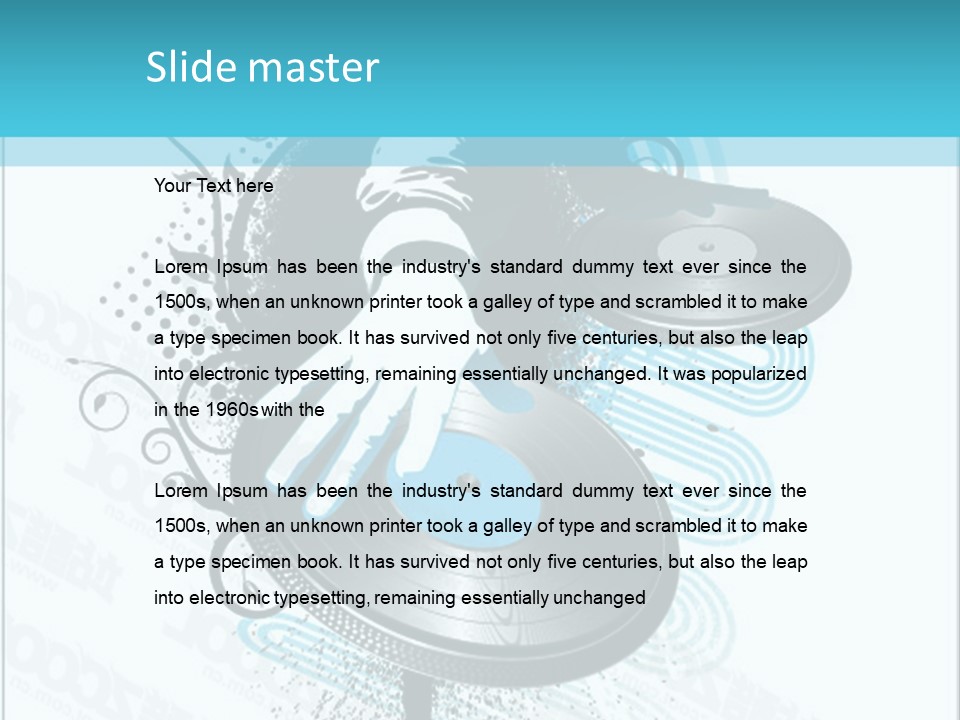 Curve Music Entertainment PowerPoint Template