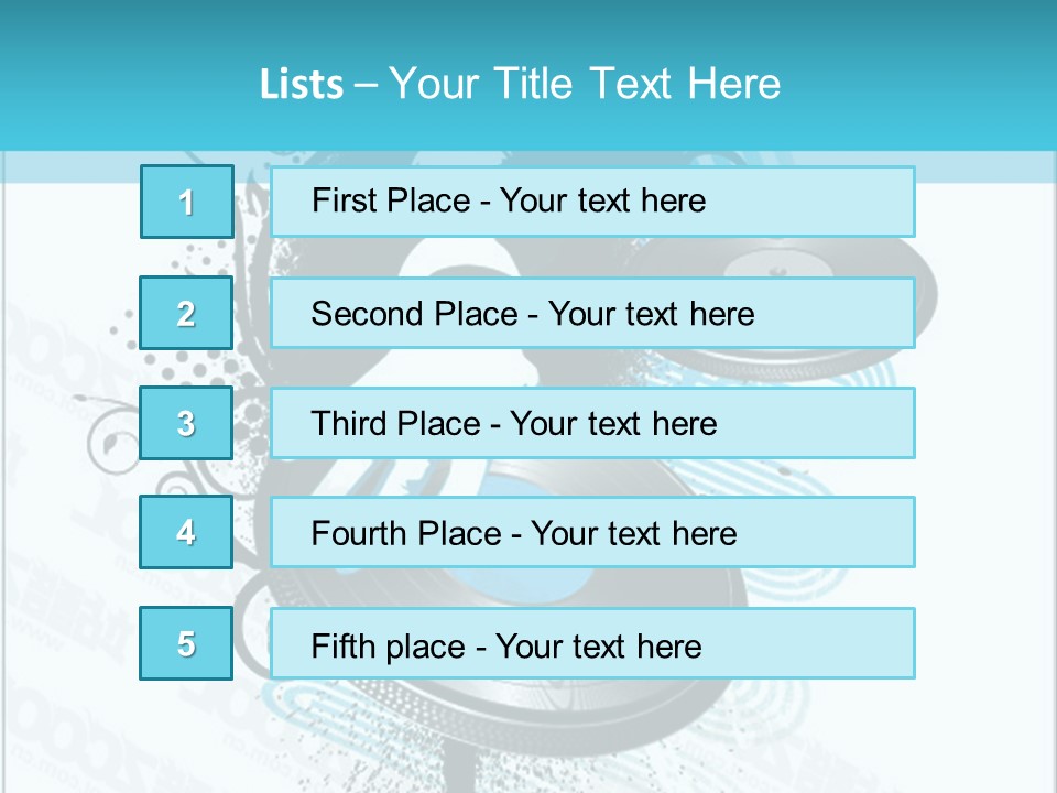 Curve Music Entertainment PowerPoint Template