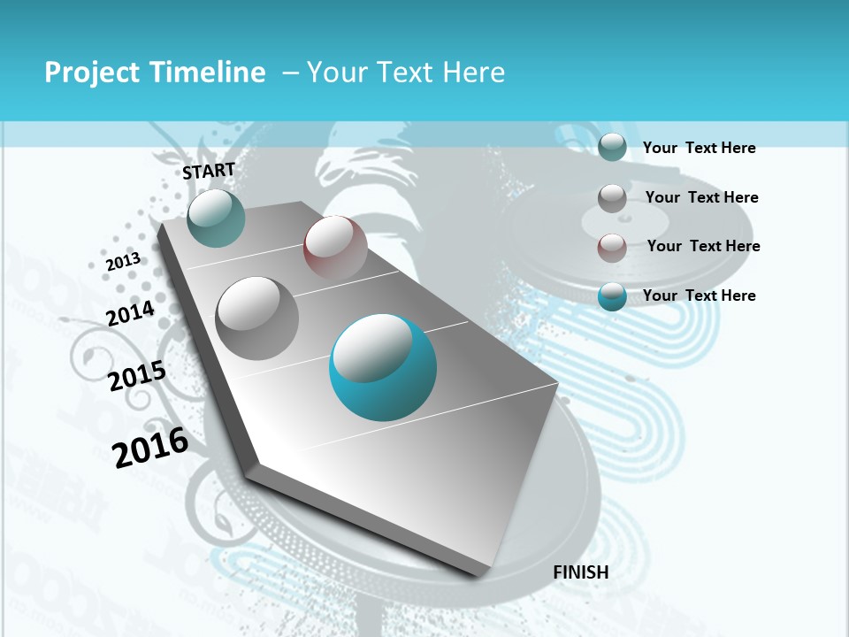 Curve Music Entertainment PowerPoint Template